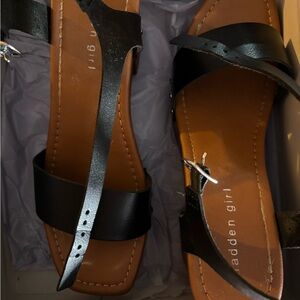 Madden Girl Black Sandals
